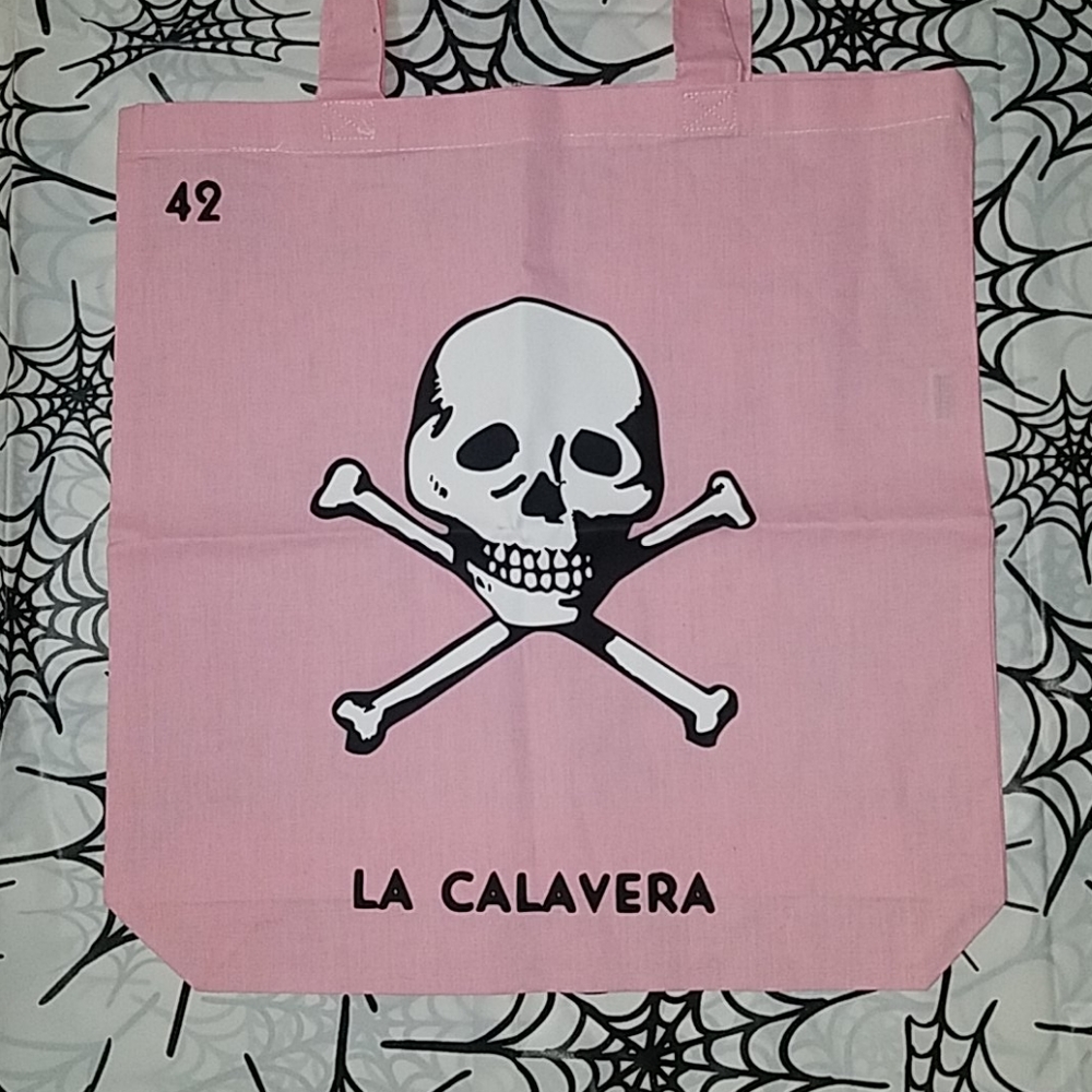 Loteria La Calavera tote Skull bag